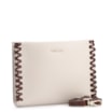 Bolsa Transversal Couro Off White/Marrom - imagem 2