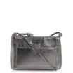 Bolsa Transversal Couro Prata - imagem 1