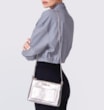 Bolsa Transversal Couro Prata - imagem 2