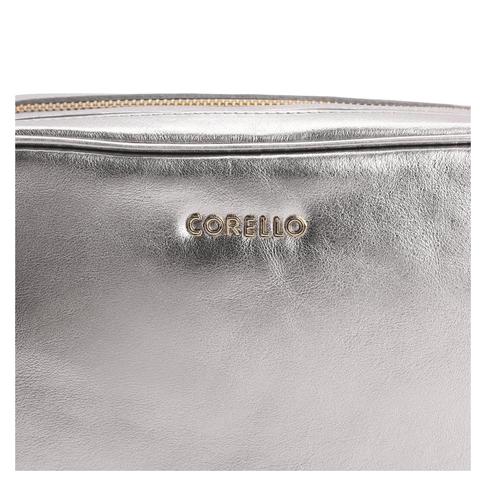 Bolsa Transversal Couro Prata