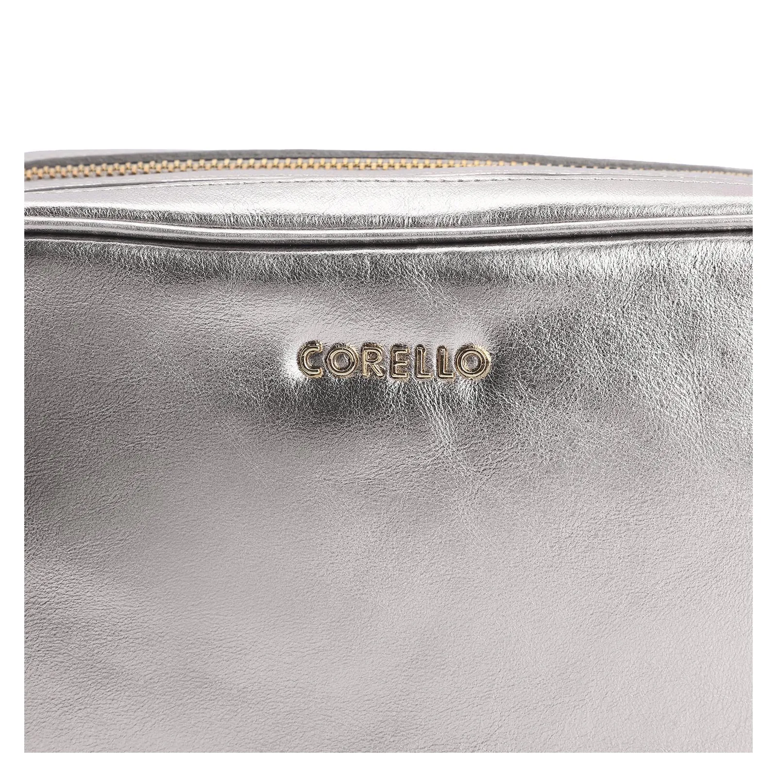 Bolsa Transversal Couro Prata