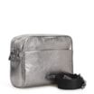 Bolsa Transversal Couro Prata - imagem 3