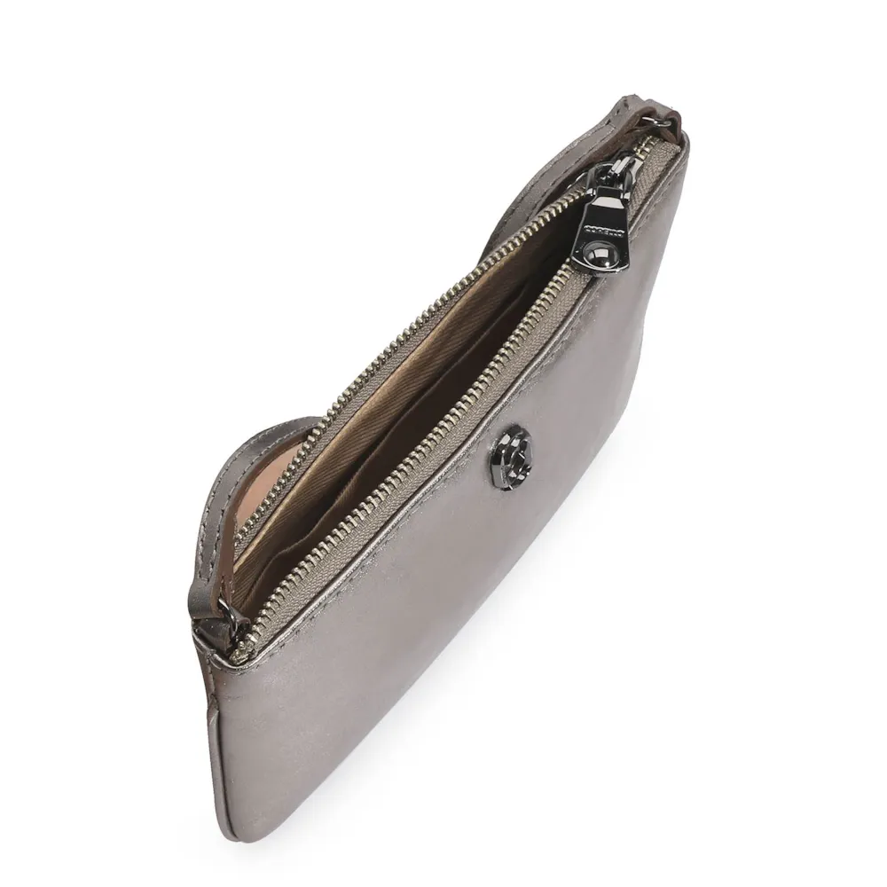 Bolsa Transversal Couro Prata - imagem 5