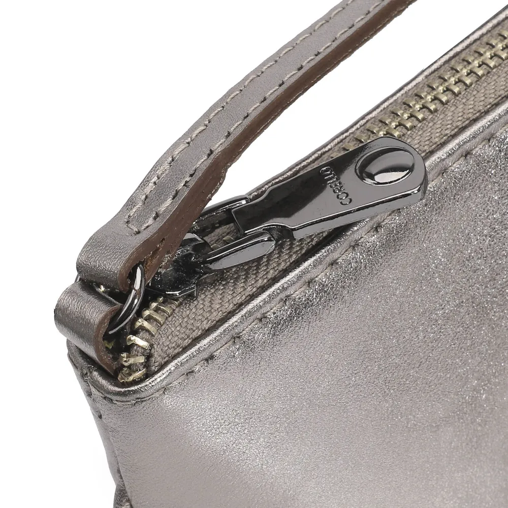 Bolsa Transversal Couro Prata - imagem 6