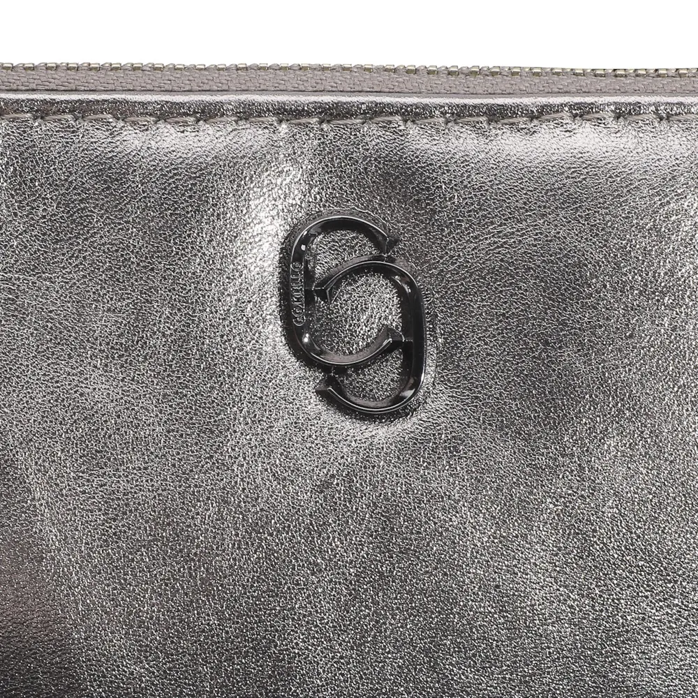 Bolsa Transversal Couro Prata - imagem 7