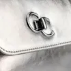 Bolsa Transversal Couro Prata - imagem 5