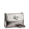 Bolsa Transversal Couro Prata - imagem 2