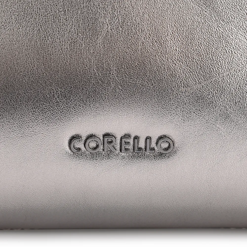 Bolsa Transversal Couro Prata - imagem 6