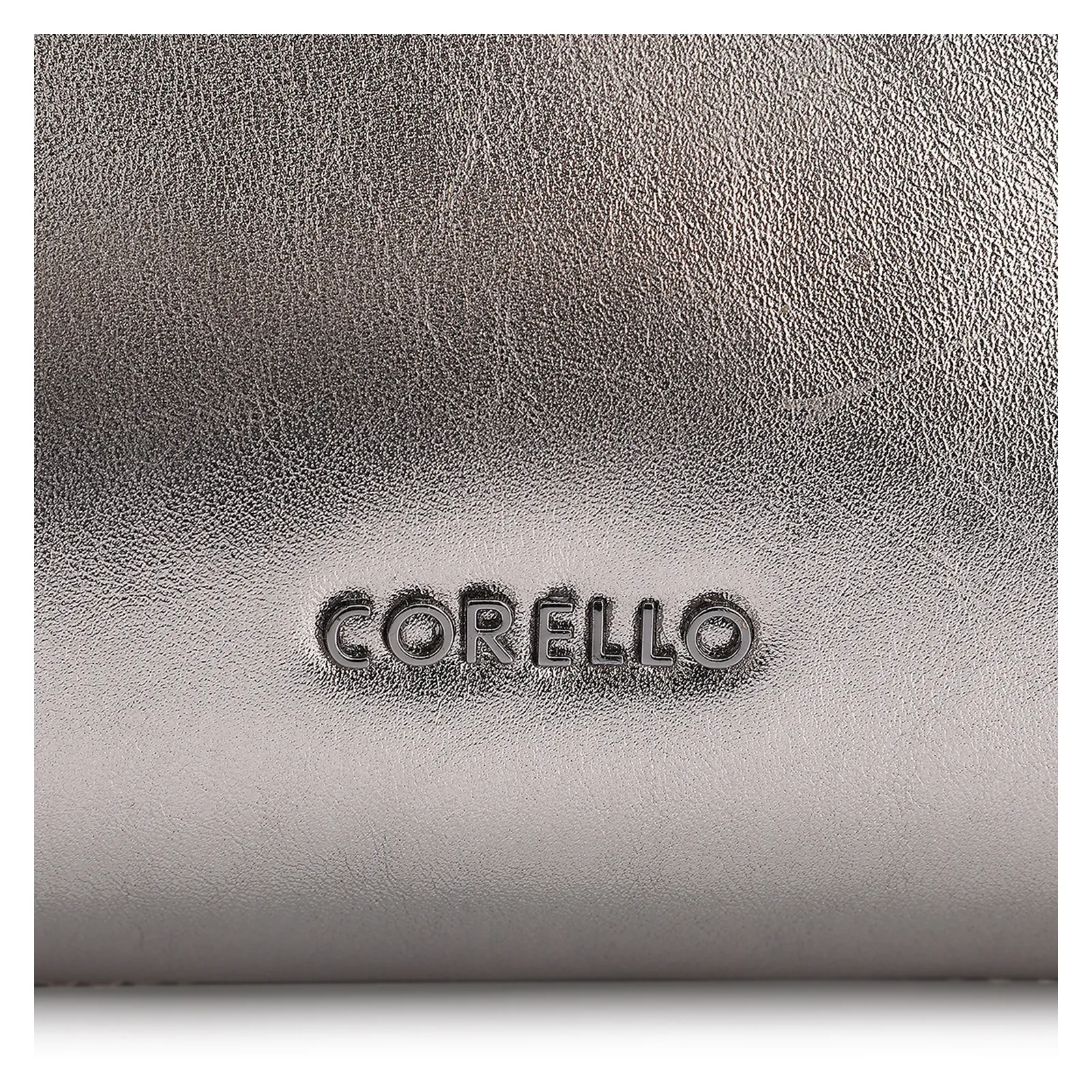 Bolsa Transversal Couro Prata