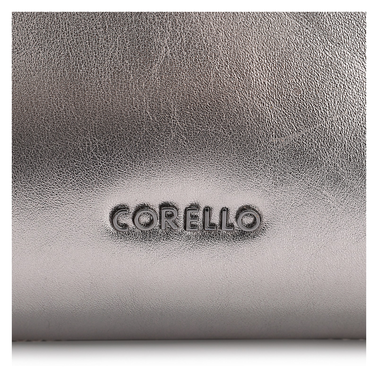 Bolsa Transversal Couro Prata