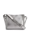 Bolsa Transversal Couro Prata - imagem 1