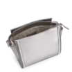 Bolsa Transversal Couro Prata - imagem 4