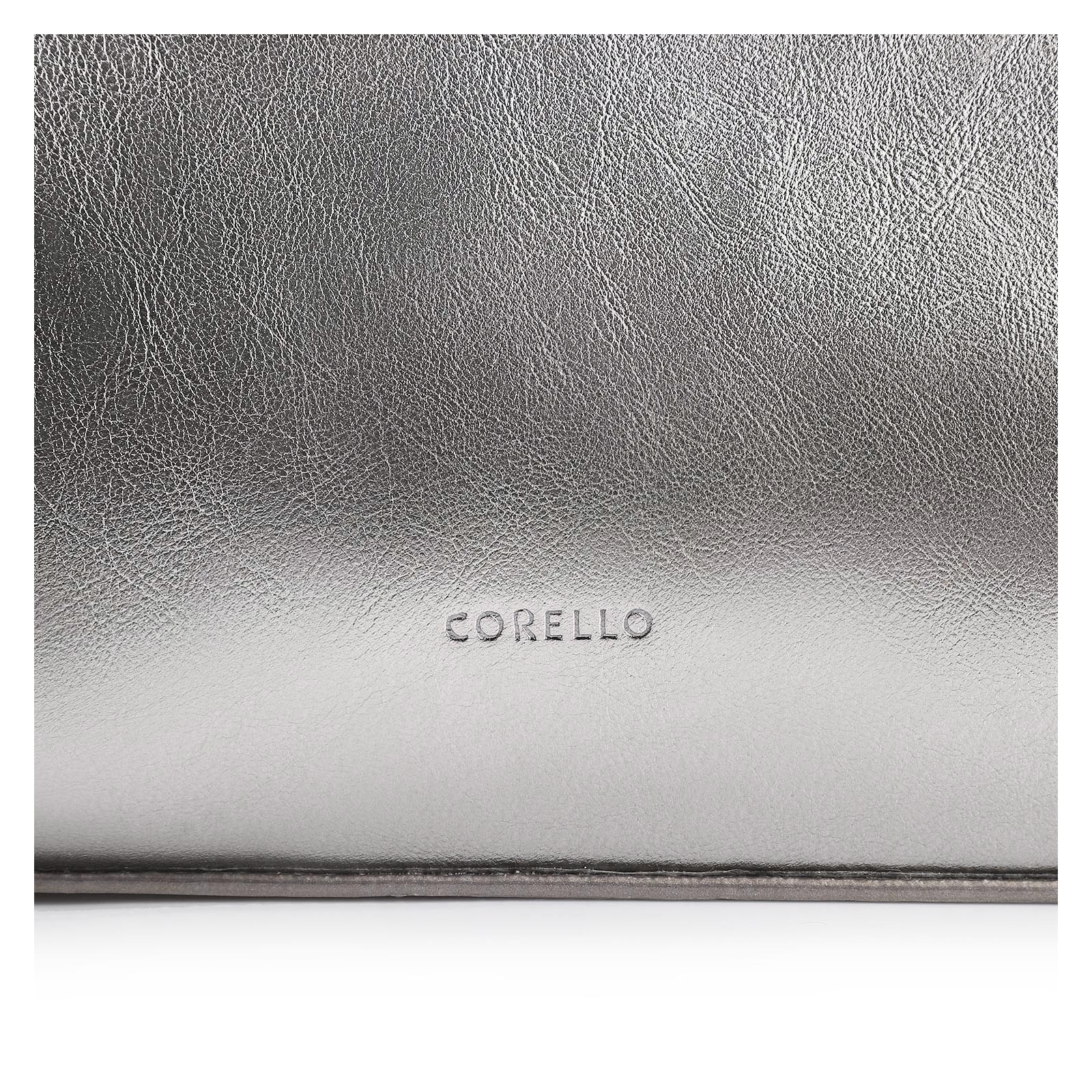 Bolsa Transversal Couro Prata