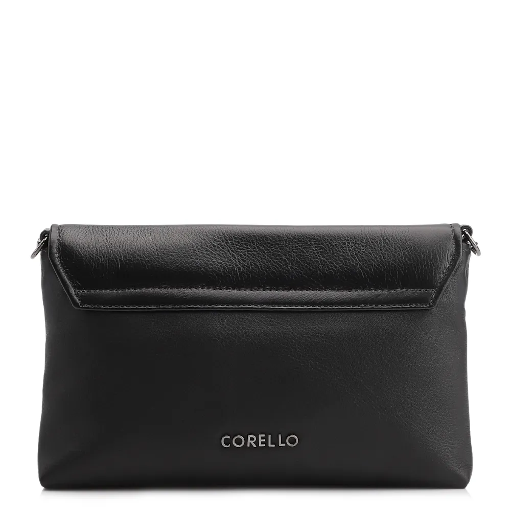  Bolsa Transversal Couro Preto - imagem 3