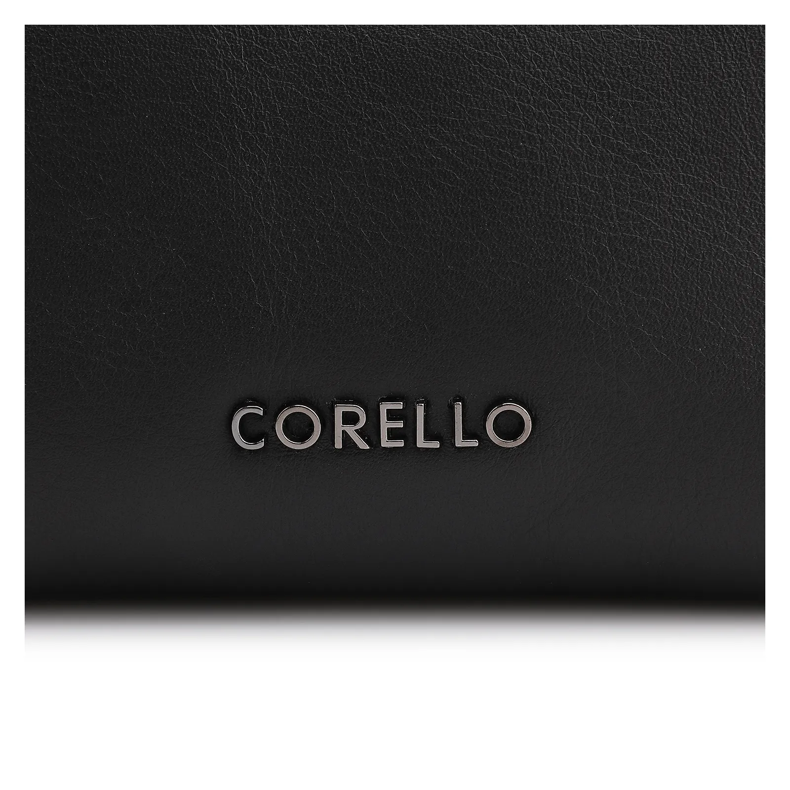  Bolsa Transversal Couro Preto