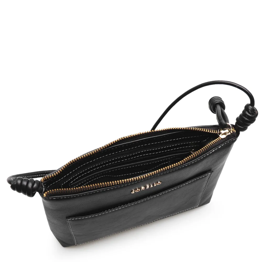 Bolsa Transversal Couro Preto - imagem 5