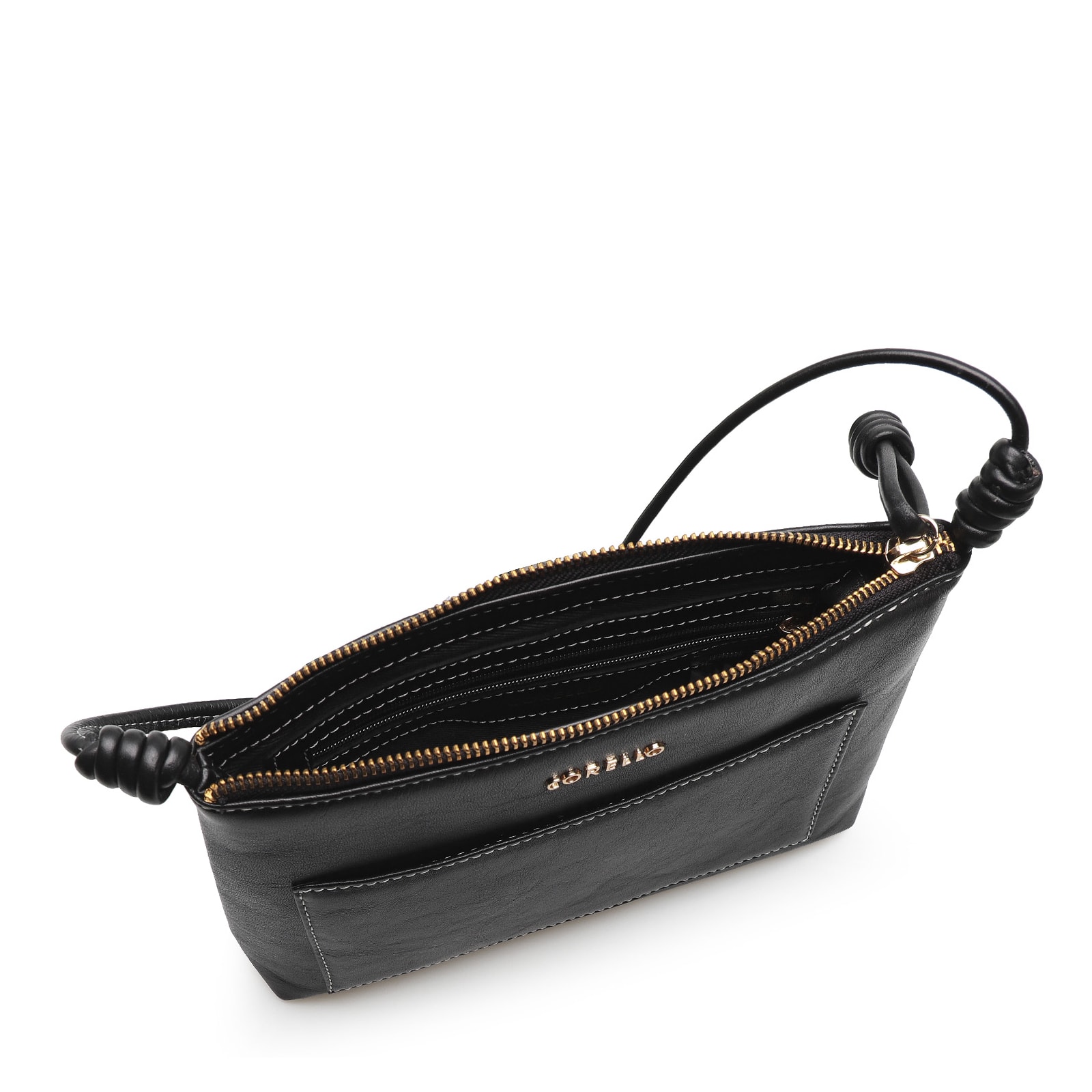 Bolsa Transversal Couro Preto