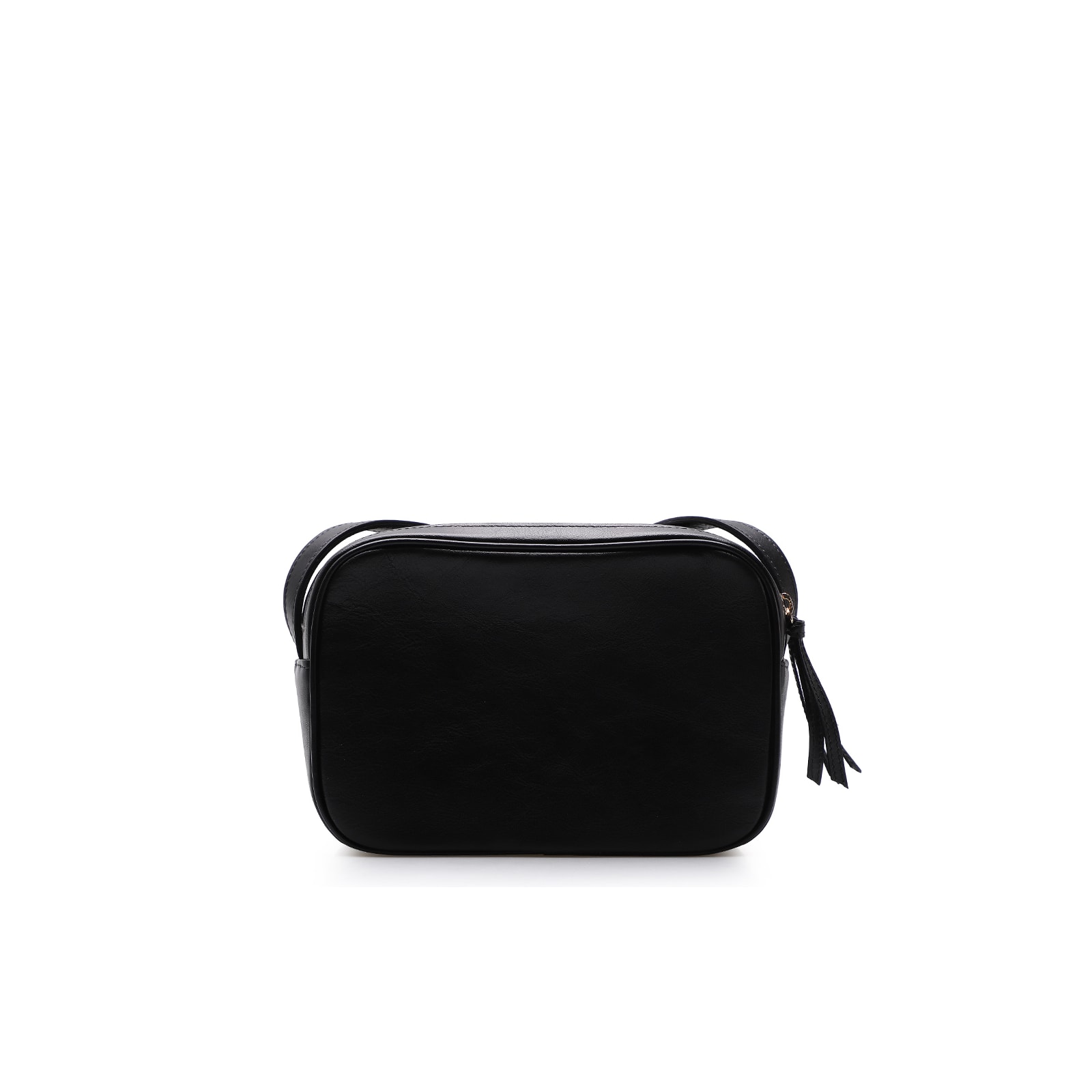 Bolsa Transversal Couro Preto