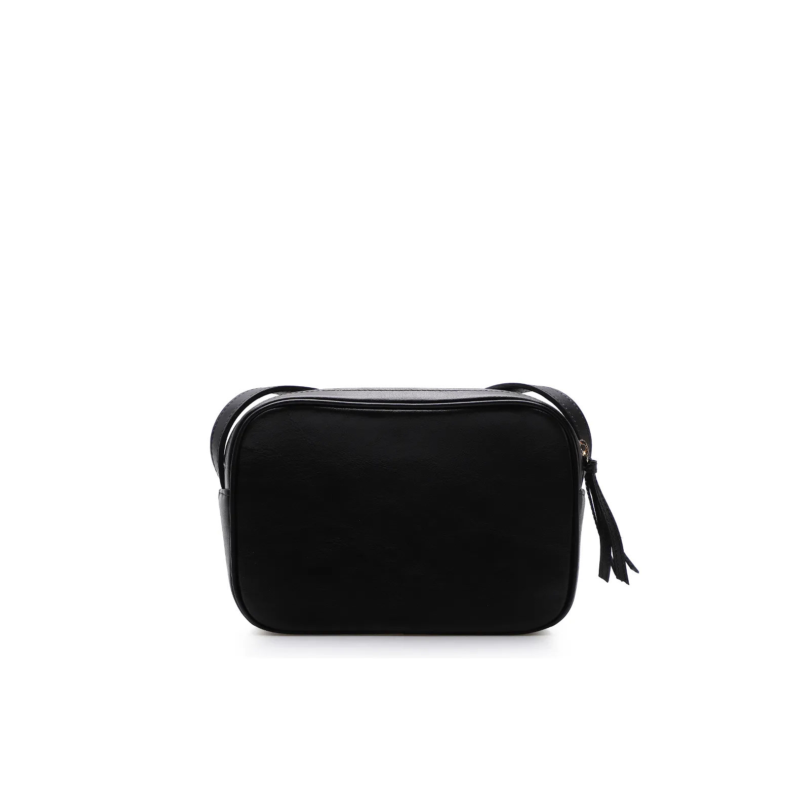 Bolsa Transversal Couro Preto