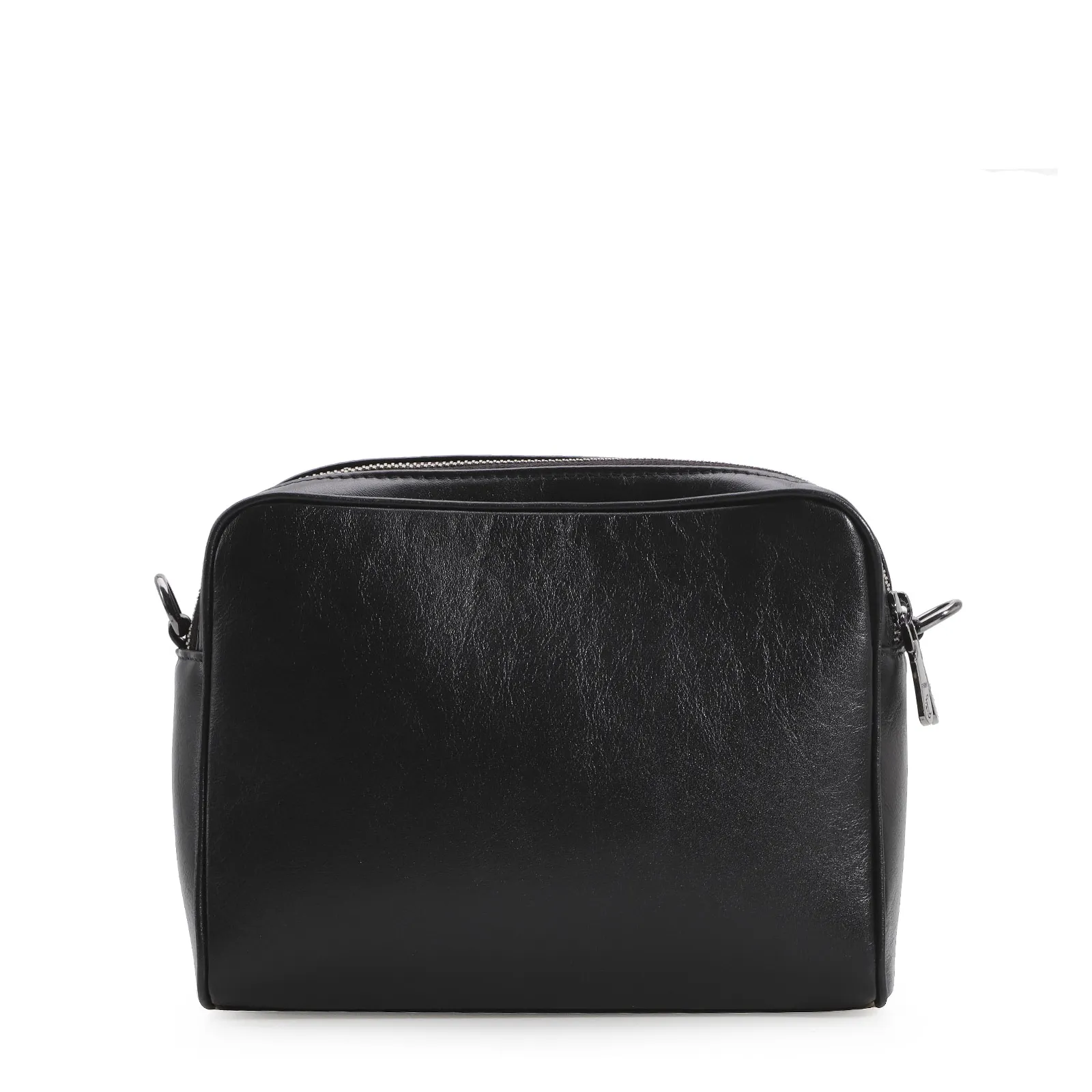 Bolsa Transversal Couro Preto