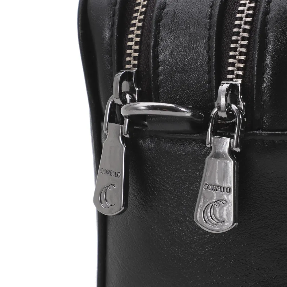 Bolsa Transversal Couro Preto - imagem 6
