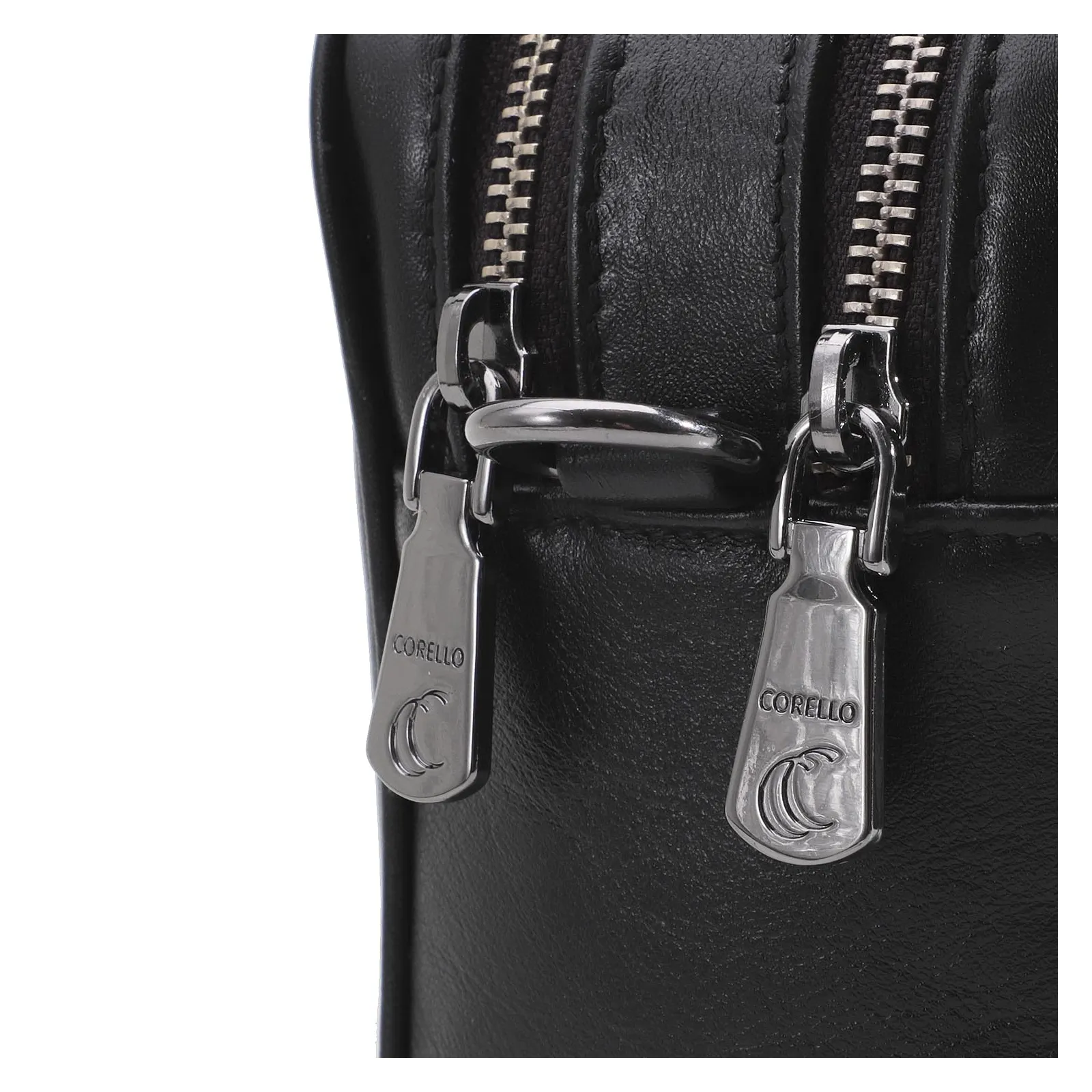 Bolsa Transversal Couro Preto