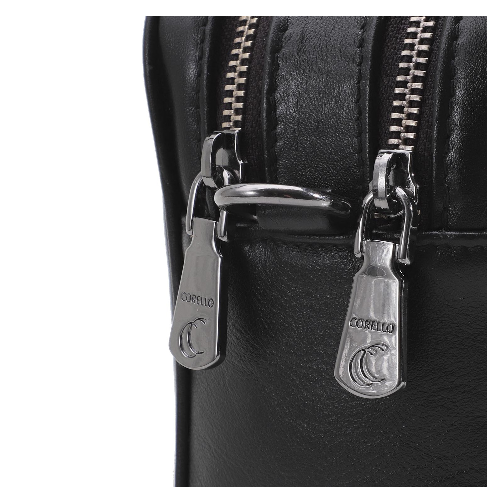 Bolsa Transversal Couro Preto