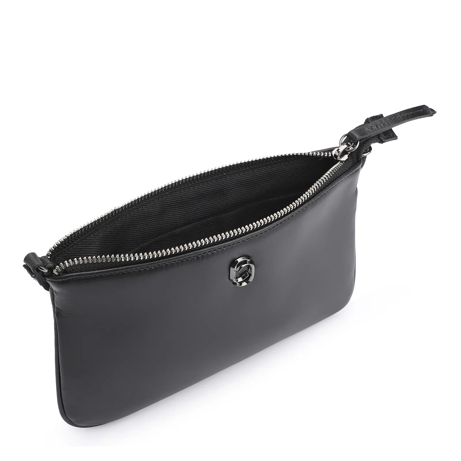 Bolsa Transversal Couro Preto