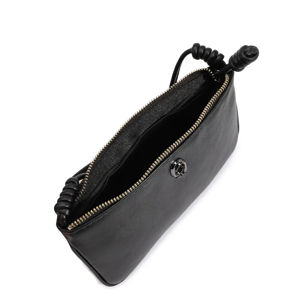 Bolsa Transversal Couro Preto - imagem 4