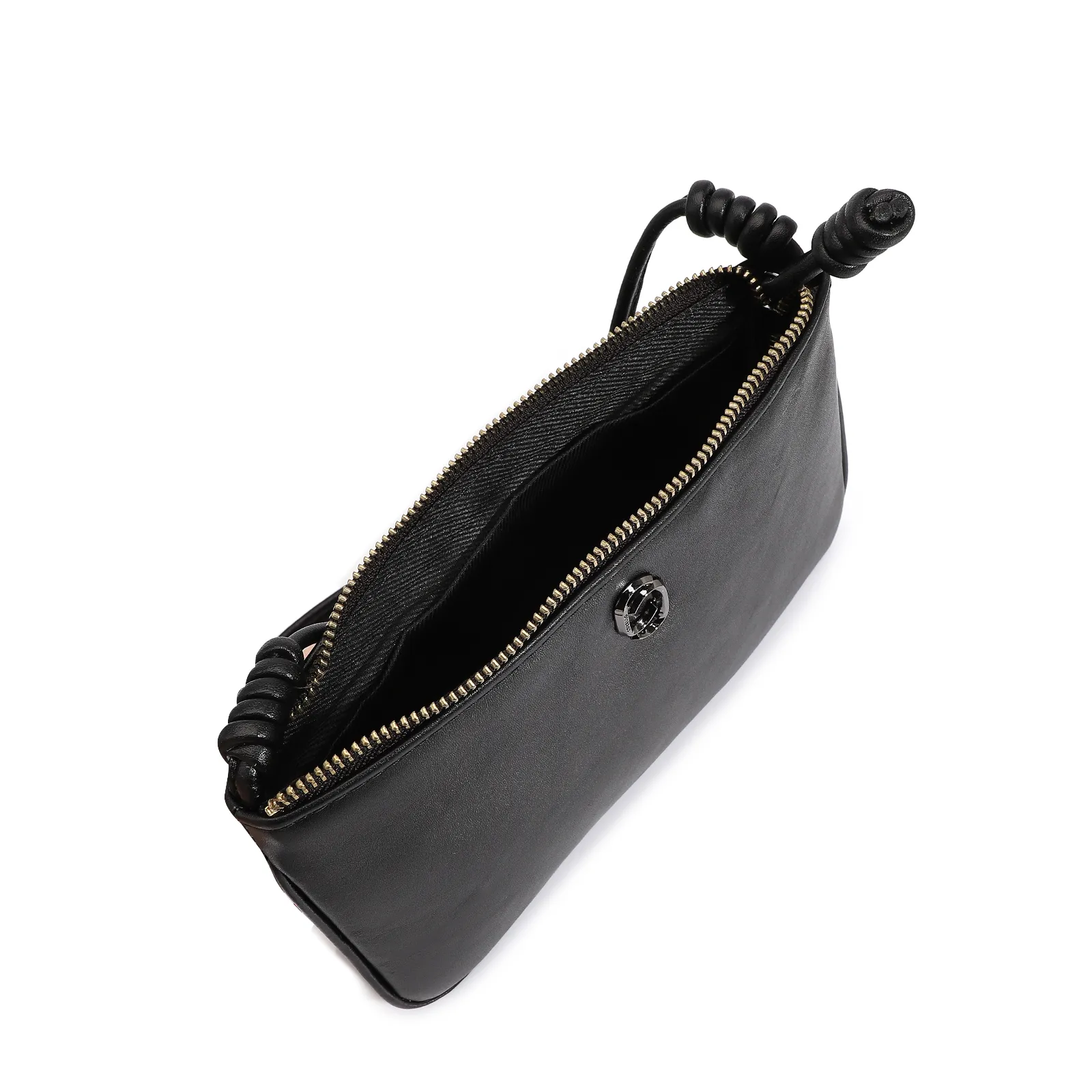 Bolsa Transversal Couro Preto
