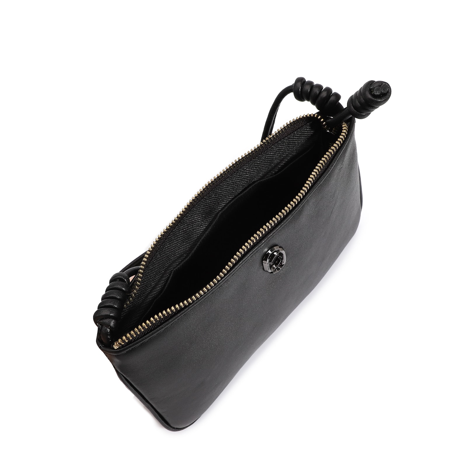 Bolsa Transversal Couro Preto