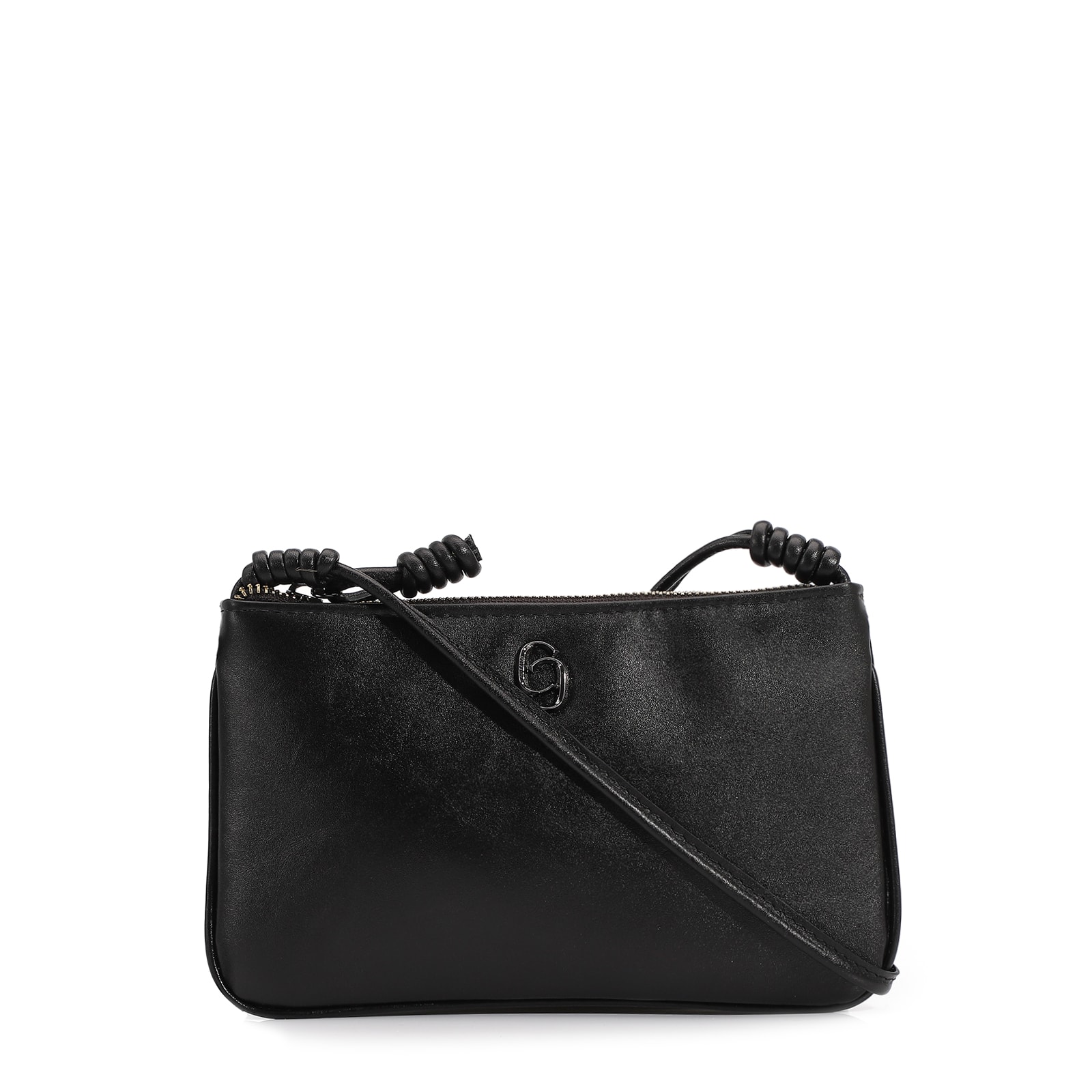 Bolsa Transversal Couro Preto