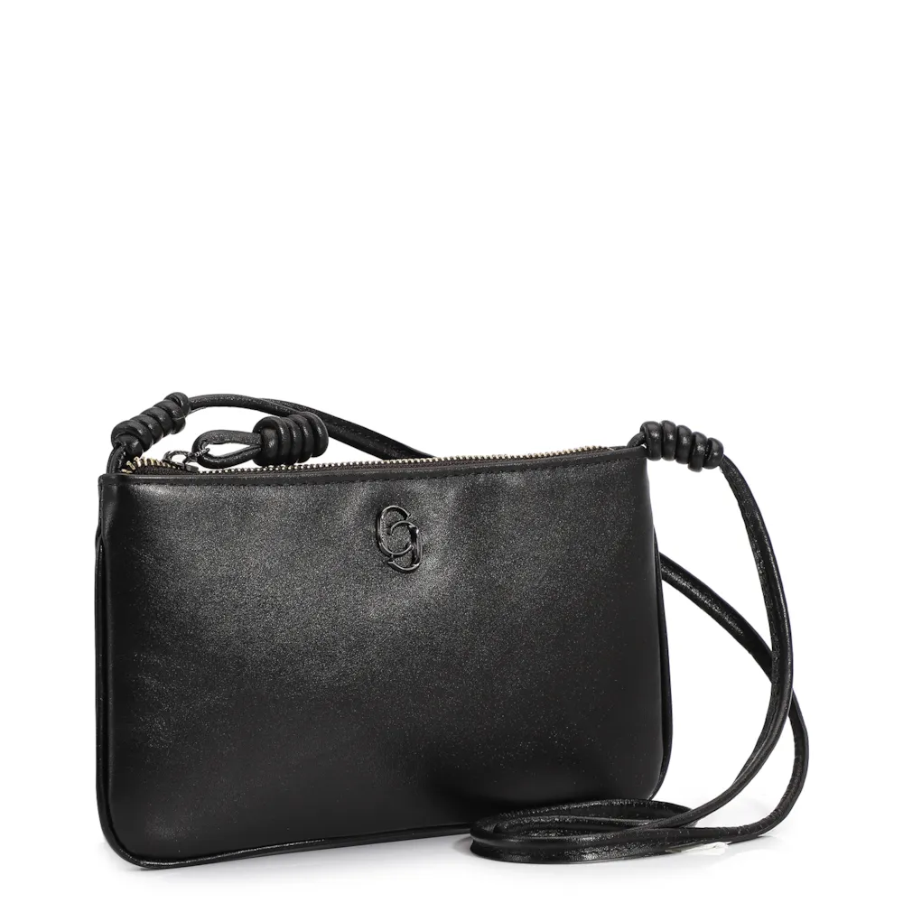Bolsa Transversal Couro Preto - imagem 2