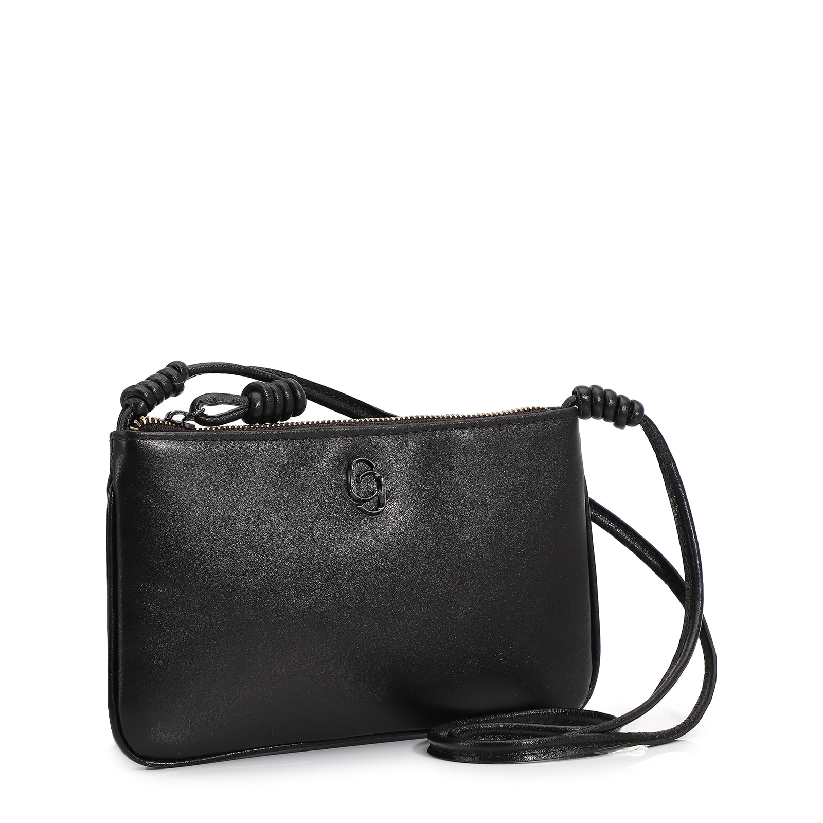 Bolsa Transversal Couro Preto