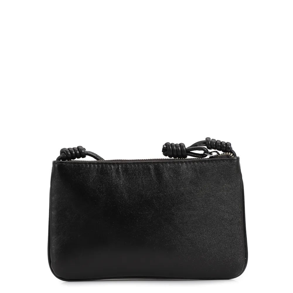 Bolsa Transversal Couro Preto - imagem 3