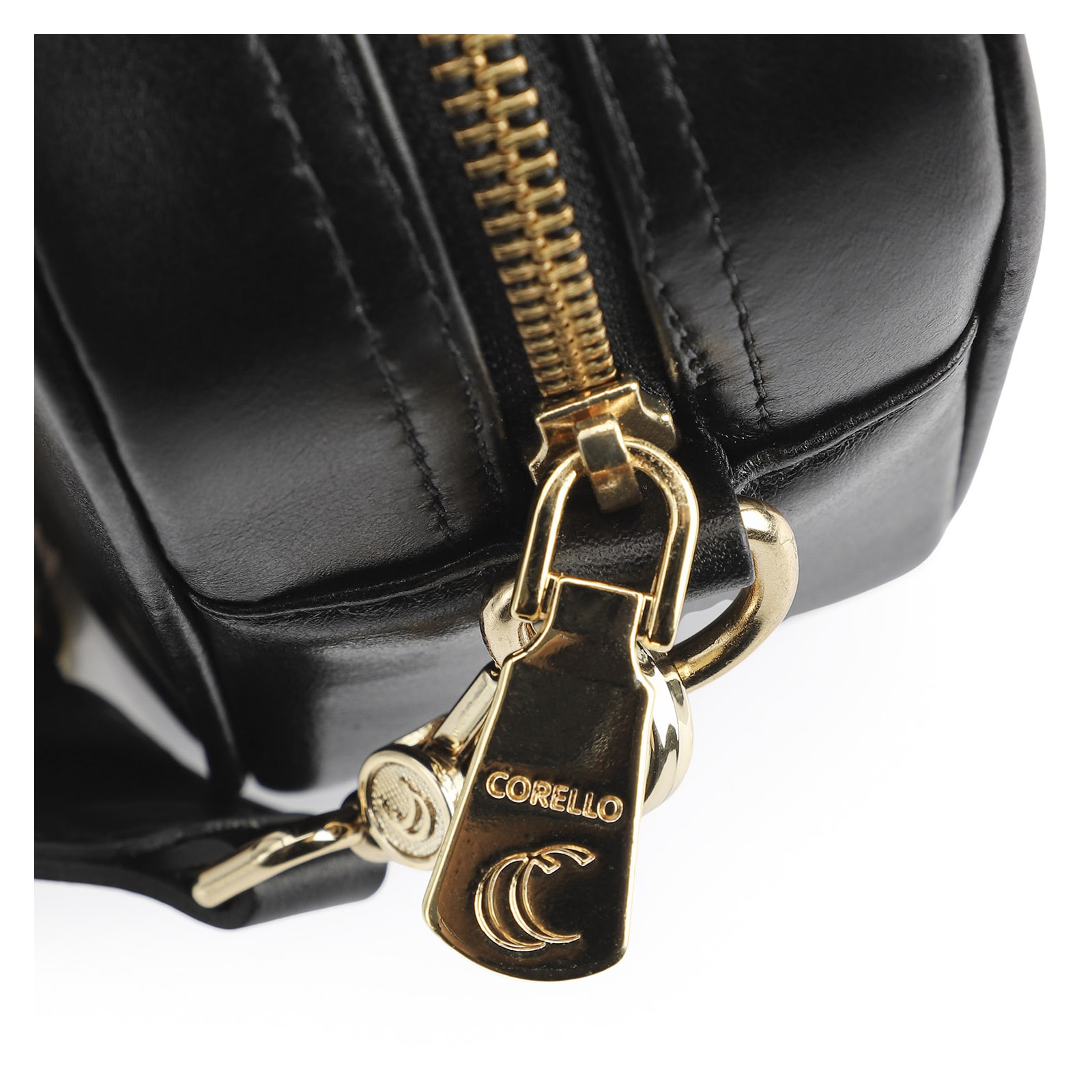 Bolsa Transversal Couro Preto