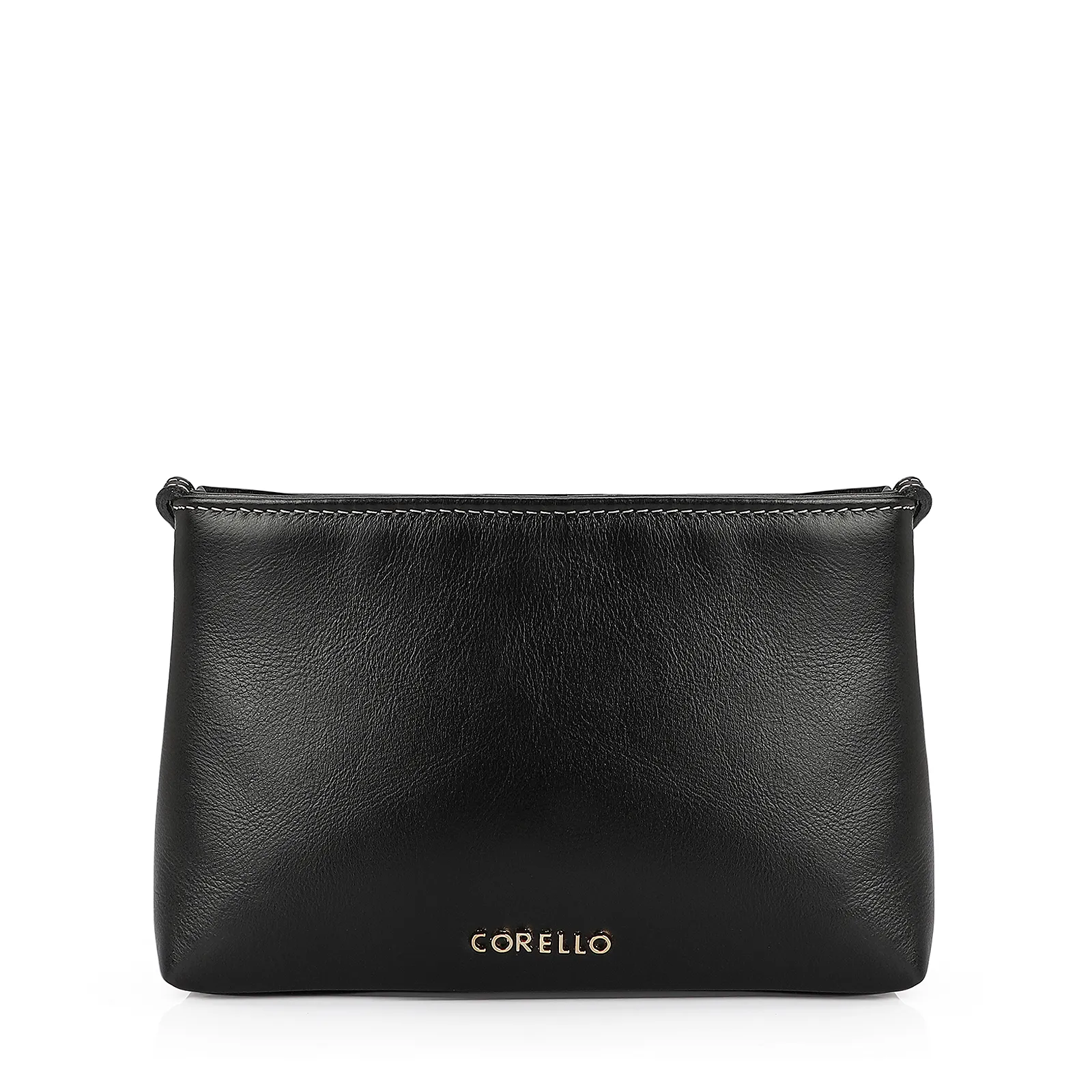 Bolsa Transversal Couro Preto