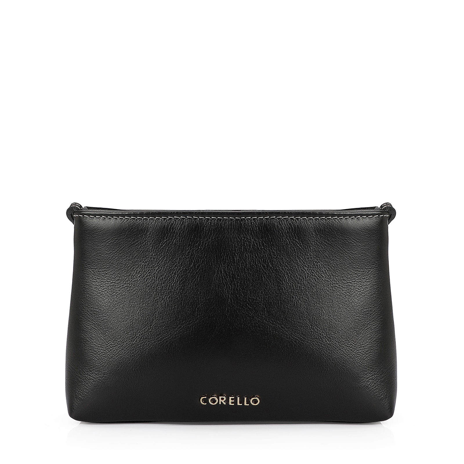 Bolsa Transversal Couro Preto