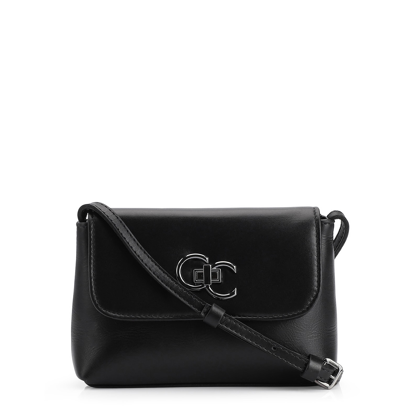 Bolsa Transversal Couro Preto
