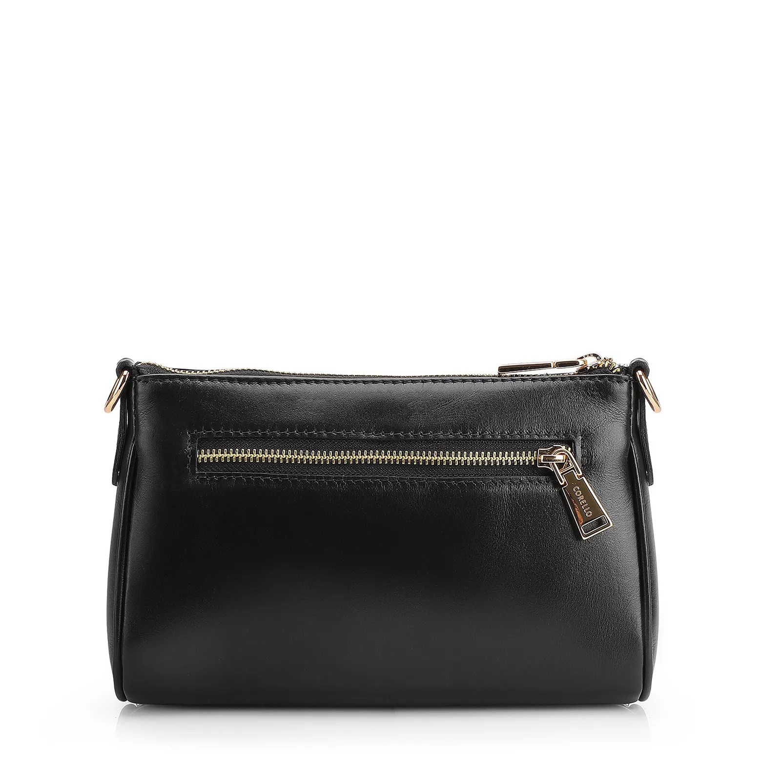 Bolsa Transversal Couro Preto