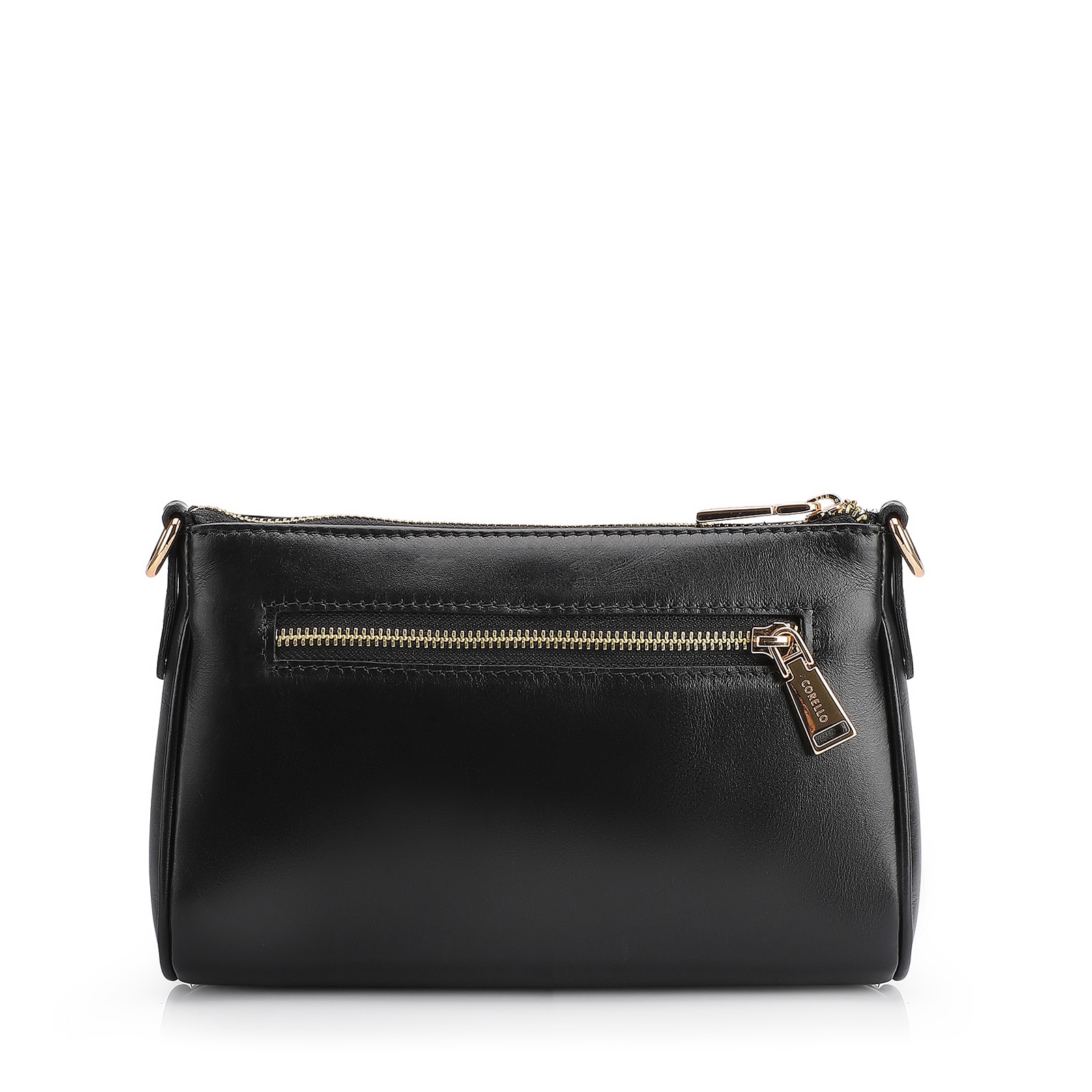 Bolsa Transversal Couro Preto