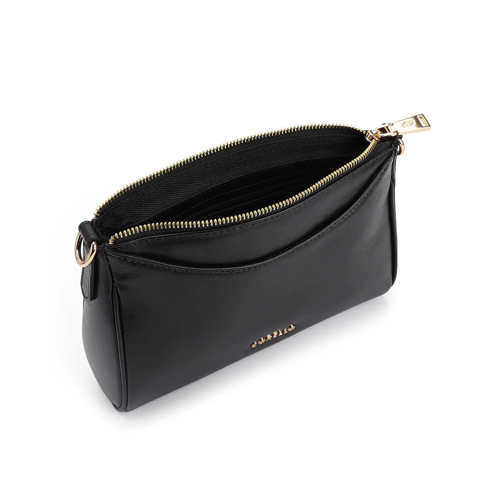 Bolsa Transversal Couro Preto