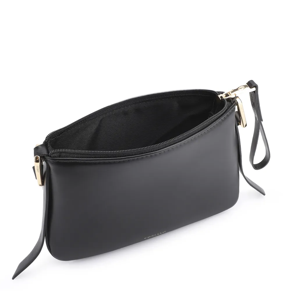 Bolsa Transversal Couro Preto - imagem 4
