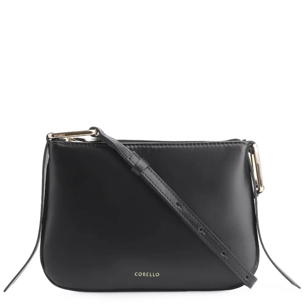 Bolsa Transversal Couro Preto