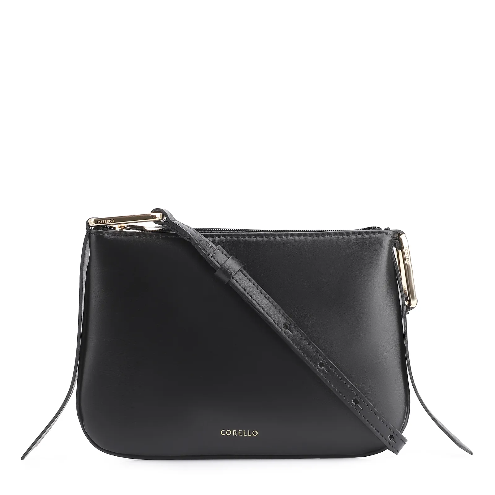 Bolsa Transversal Couro Preto