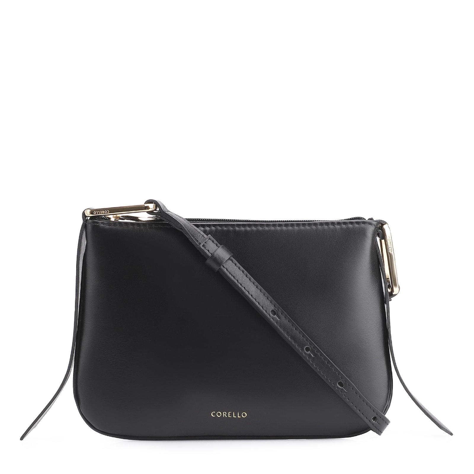 Bolsa Transversal Couro Preto
