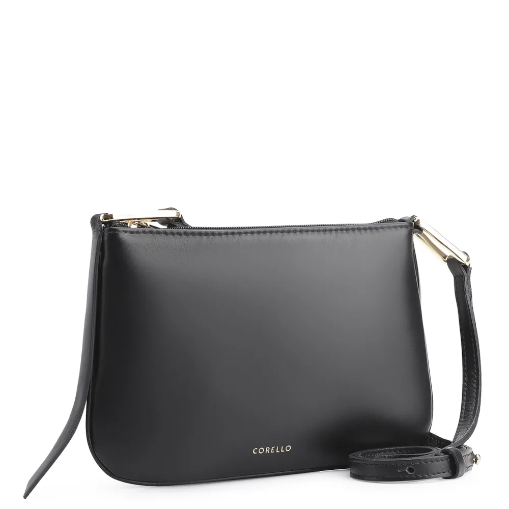Bolsa Transversal Couro Preto - imagem 2