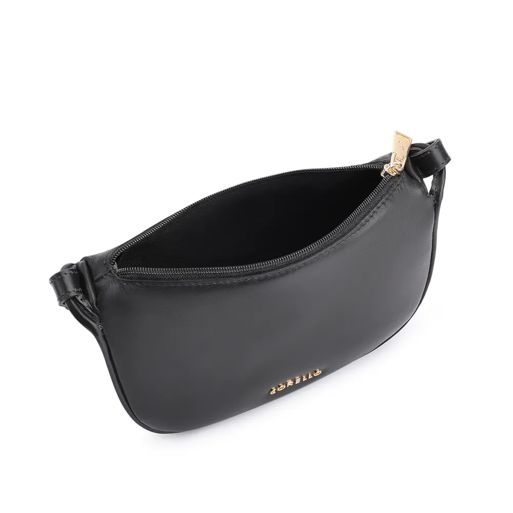 Bolsa Transversal Couro Preto - imagem 4