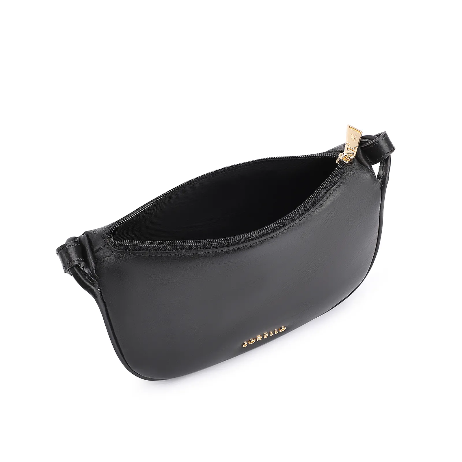 Bolsa Transversal Couro Preto