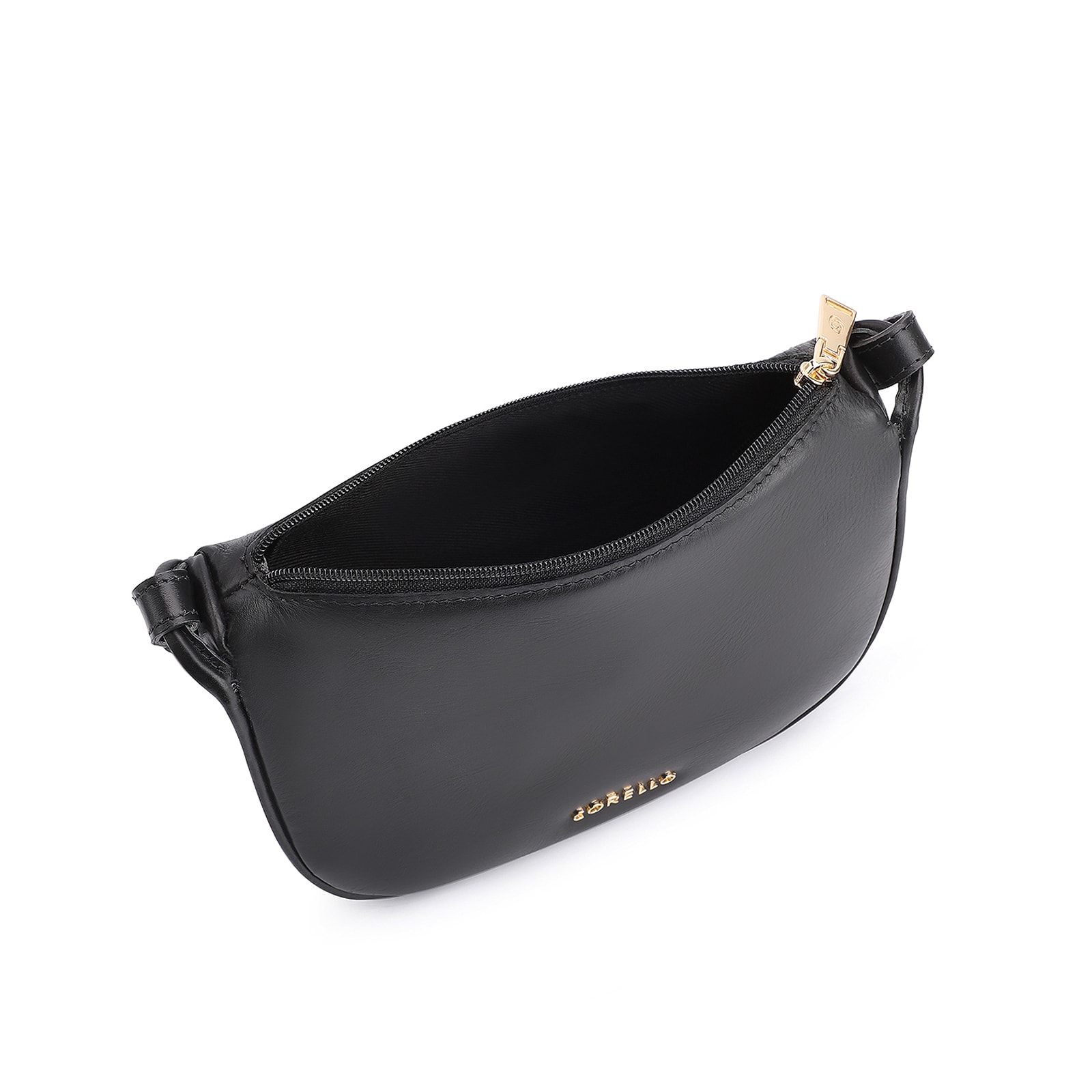 Bolsa Transversal Couro Preto